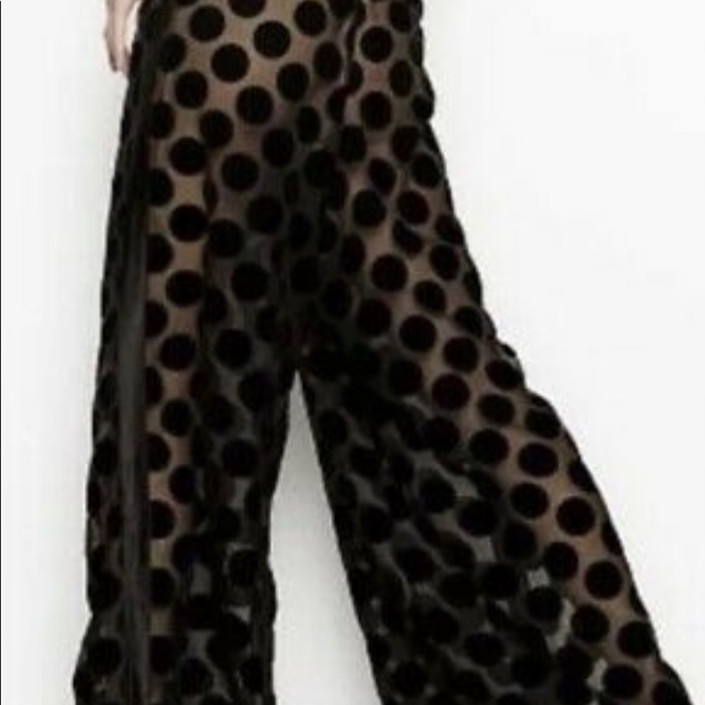 Victoria’s Secret sheer black polka dot pant SMALL - Picture 3 of 6